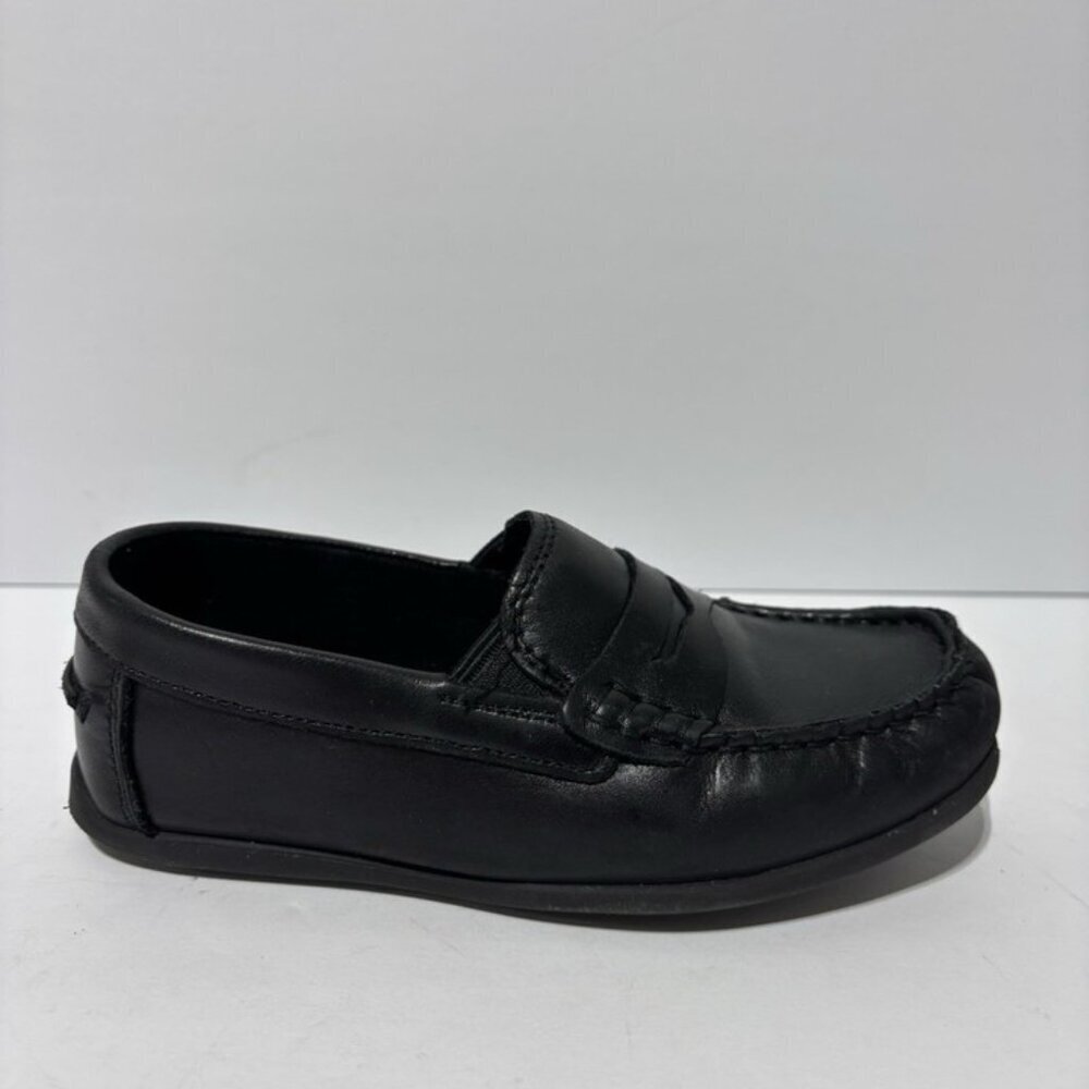 Florsheim Kids’ Jasper Driver, Black Slip-On Loafers, Boys’ Size 12.5 M